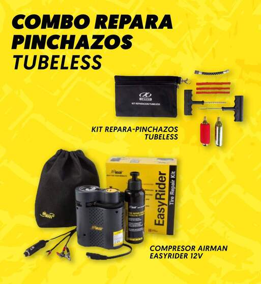 Oferta kit de rescate Compresor 160L + Repara-Pinchazos - AFK-000400